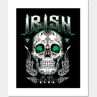 Irish Bone Skull Skeleton Posters and Art